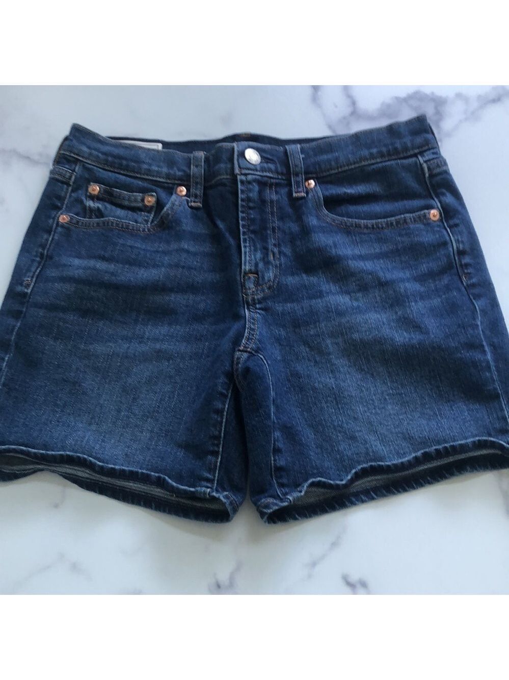 Gap 5" Inch Mid Rise Denim Jean Shorts Size 26 2P